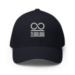 Infinity/21,000,000 (White Embroidery) Bitcoin Flexfit Hat