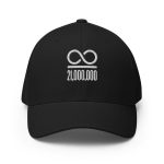 Infinity/21,000,000 (White Embroidery) Bitcoin Flexfit Hat - Image 5