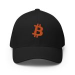 Bitcoin B (Orange Embroidery) Flexfit Hat