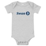 Swan Logo Bitcoin Infant One Piece - Image 2