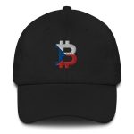 Czech Republic Flag Bitcoin B Dad Hat