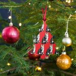 Bitcoin Is For The Cats Red Wooden Ornament