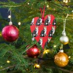 Bitcoin Is For The Cats Red Wooden Ornament - Image 3