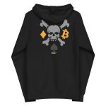 Poker Skull Bitcoin Zip-up Hoodie Sweatshirt - Image 3
