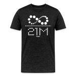 Infinity Divided By 21 Million Bitcoin (White Dotted) T-Shirt