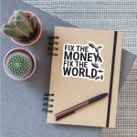 Fix The Money Fix The World Bitcoin Sticker - Image 2