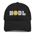 HODL Bitcoin Distressed Dad Hat - Image 2