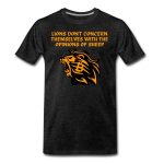 Lions Don't Concern Themselves With The Opinions of Sheep Bitcoin T-Shirt