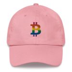 Rainbow Bitcoin B Dad Hat