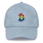 Rainbow Bitcoin B Dad Hat - Image 2