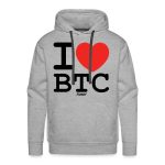 I Heart BTC Bitcoin Hoodie Sweatshirt