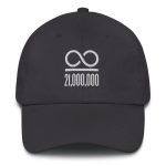 Infinity/21,000,000 (White Embroidery) Bitcoin Dad Hat