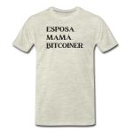 Esposa Mam?? Bitcoiner Bitcoin Espa?ol T-Shirt - Image 3