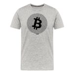 Binary Bitcoin Round Design T-Shirt - Image 2