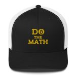 Do The Math (Gold Embroidery) Bitcoin Retro Trucker Hat - Image 2