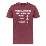 The Only Things Certain In Life Bitcoin T-Shirt - Image 4