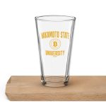 Nakamoto State University Bitcoin Pint Glass