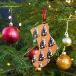 Bitcoin Is For The Cats Orange Wooden Christmas Ornament