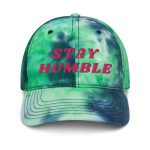 Stay Humble (Pink Embroidery) Bitcoin Tie Dye Hat - Image 2