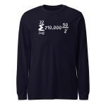 Bitcoin Is Math Long Sleeve T-Shirt - Image 2