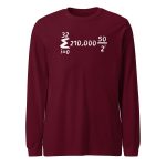 Bitcoin Is Math Long Sleeve T-Shirt - Image 3