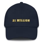 21 Million (Gold Outline) Bitcoin Dad Hat - Image 2