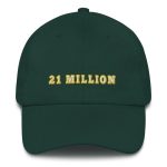 21 Million (Gold Outline) Bitcoin Dad Hat - Image 4