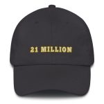 21 Million (Gold Outline) Bitcoin Dad Hat - Image 5