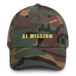 21 Million (Gold Outline) Bitcoin Dad Hat - Image 6