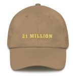 21 Million (Gold Outline) Bitcoin Dad Hat - Image 7
