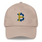 Swedish Flag Bitcoin B Dad Hat