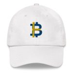 Swedish Flag Bitcoin B Dad Hat - Image 3