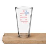 American Flag Bitcoin B Pint Glass - Image 2
