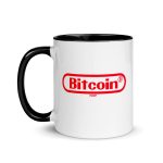 Bitcoin Gamer Red Graphic Coffee Mug - Image 6